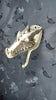 Brass dragon skull wall sculpture hook