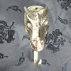 Brass dragon skull wall sculpture hook