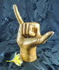 Hang Loose decorative hand carved teak hand