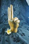 Peace decorative teak hand