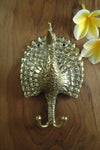 Brass Peacock double wall hook