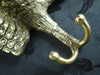 Brass Peacock double wall hook