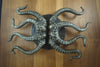 Brass Octopus Exterior Door Handle/ Entry Door Handle/ Solid Brass Left or Right Handle