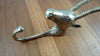 Brass african Impala wall sculpture hook